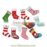 Wood Painting Sewing Buttons Scrapbooking Christmas Candy Stocking 2 Holes Mixed 3cm x 2.1cm(1 1/8" x 7/8"),100PCs,Bulk thumbnail-1