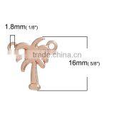Zinc Based Alloy Connectors Palm Tree Rose Gold thumbnail-2