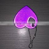 Custom Printed Promotional High Light Soft Pvc Reflective Keychain thumbnail-1
