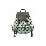 Round Dot Stylish Ladies Canvas Backpack Satchel For Weekend Hiking
