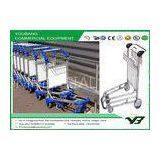 Sliver Airport Luggage Trolley / Airline Baggage Carts With Wheels OEM , ODM thumbnail-1