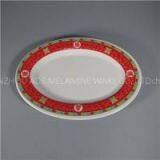 Vintage Melamine Oval Dinner Plates Picnic Dinner Catering Dish thumbnail-1