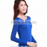 Blue Modal Muslim Subcoat/women Long Sleeve Muslim Modal t Shirt/ Women Muslim Bodysuit