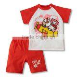 2016 Summer 2 Pcs/set Cartoon Helicopter Baby Romper thumbnail-2