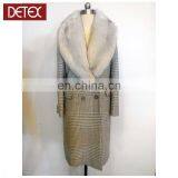 Faux Fur Collar Long Wool Winter Women Coat