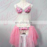 Aidocrystal Wholesale 2017 OEM Designer China Made New Arrival Cute Shell Bra and TUTU Set thumbnail-2