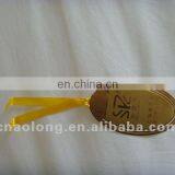 Unique Gold Custom Laster Logo Metal Copper Bookmark/metal Bookmark Clip for Books