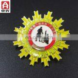 Zhongshan iron souvenir bullion wire badge