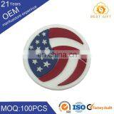 Round OEM Clothing Pvc Rubber Badge Label thumbnail-5