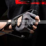 Hampool Anti Slip Ventilated Customized Women Fingerless Gym Hand Gloves thumbnail-7