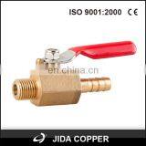 1/4 ,3/8 , 1/2 Npt Cheap Small Mini Brass Ball Valve for Water Air Oil and Gas Brass Ball Valve Factory in YUHUAN thumbnail-4