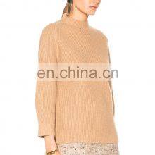 Winter Fashion Ribbed 100% Cashmere Ladies Pullover Sweater thumbnail-3