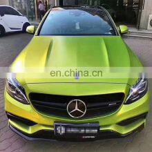 Electricity Light Lemon Green Car Vinyl Wrap Air Self-adhesive Decoration Roll Film Vehicle Auto Stickers thumbnail-3