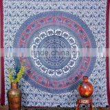 Indian Tapestry Cotton African Print Black Vintage Wall Hanging Tapestries Throw Mandala Print Bedsheet