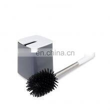 Hot Sell Plastic Silicone Toilet Brush Bathroom Cleaning Set With Competitive Price Household Well-ventilated TPR Toilet Brush thumbnail-4