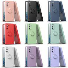 Wholesale A12 A42 A22 A13 A23 A20 A30 Seminal Foramen Mobile Phone Case Silicon Ring Holder for Samsung S20 Ultra S20 S30 thumbnail-1