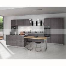 Contemporary White Hight Gloss Solid Wood Simple Cabinets Kitchen Design Waterproof Kitchen Cabinets Unit thumbnail-5
