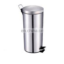 Metal Trash Can With Inner Bucket Stainless Steel Pedal Trash Bin for Kitchen thumbnail-3