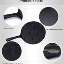 Factory Direct Cast Iron Breakfast Muffin Pans Pancake Pan Crepe Maker 7 Hole 7-Mold Egg Frying Pan Skillet Griddle thumbnail-3