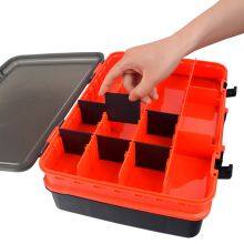 Two Tier Tackle Box for Fishing Tools Large Size Utility Fishing Lure Box Fishing Equipment thumbnail-5