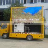 2015 Low Price Dongfeng Euro IV Full Color P10 Mobile Advertising Trucks for Sale in Lebanon thumbnail-5
