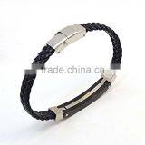 Best Selling Products Stainless Steel Clasp Bio Magnetic Bracelet Man Leather Bracelets thumbnail-4