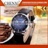 New Style Teen Day/Date Genuine Leather Strap Fashion Watch thumbnail-2