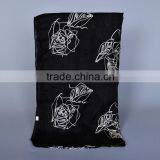 Wholesale Korea Fashion Cotton Embroidery Flower Pashmina Shawl Scarf thumbnail-6