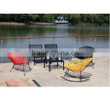 Modern Design Oversize Moon Chair Outdoor Rattan Wicker Garden Rocking Chair thumbnail-3