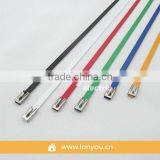 Coated Ball-Lock Stainless Steel Cable Ties 16.0MM Wide thumbnail-3