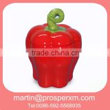 Ceramic canister fruit shaped pepper canister
