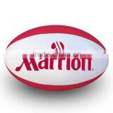 Red And White Rugby Ball