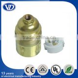 E27 metal lampholder with ceramic inser contact