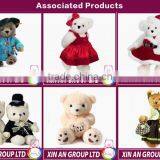 Handmade Stuffed Gift Promotional Animals Plush Wedding Bear Couple thumbnail-1