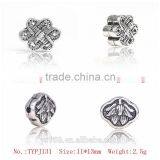 Yiwu Direct Happy Longlife Lock Shaped Thai Silver Charms Beads For Jewelry Making Supplies thumbnail-1