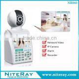 360 Viewerframe Mode ip Camera With Wireless Home Security Alarm System Support Smoke Detector