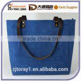 Leather Canvas Bag In Shopping Bag Beach Bag Handbag thumbnail-1