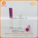 Hot-selling Bright Color Transparent Pink 8*1.2mm Cosmetic Lipgloss Tube Packaging thumbnail-3