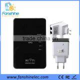 Fanshine 300Mbps Wireless Home Mini Wifi Repeater With 2 Lan Ports and On Off thumbnail-1