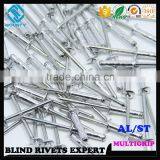 HIGH QUALITY FACTORY DOME HEAD AL/ST MULTI-GRIP BLIND RIVETS thumbnail-5