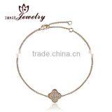 Sterling Silver Bracelet With Flower,cz Diamond Women Bracelet Wholesales thumbnail-1