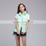 2015 Anti-Pilling Green Down Vest for Womens thumbnail-3