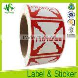 Security Self-adhesive Red Paper Label Sticker thumbnail-6