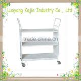 top sale cheap steel book carrier steel book trolley acrylic book cart with wheel