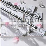 China supplier acrylic decorative end caps luxury curtain rods
