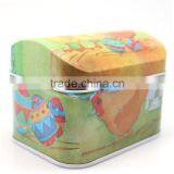 Colorful Jewelries Tin Box With Cartoon