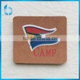 Colorful Pattern Printed Leather Tag Label Patch for Baby's Clothing