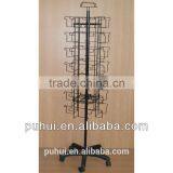 Powder Coat Metal Floor Revolving Card Rack From China Factory