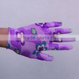 Floral Nylon PU Gloves for Gardening thumbnail-4