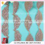 HC-4830-1 Hechun Rhinestone Fashion Beaded Ribbon Trim for Dyeable Cothing thumbnail-6